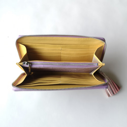 【sale☆】収納力重視！長財布〈TORON〉Lavenderラベンダー 3枚目の画像
