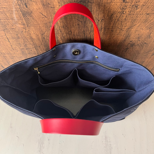 Lサイズ A4サイズ対応 ミナペルホネン dop choucho 機能的なトート