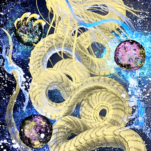 大きさ&エネルギー2倍!一筆龍エネルギーアート✨縁起物 龍神 大きさ&エネルギー2倍!一筆龍エネルギーアート✨縁起物 龍神