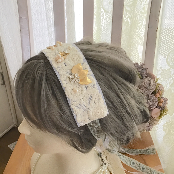 【٩꒰｡•◡•｡꒱۶ classical ヘッドドレス✽.｡.:*・】ウエディング　ブライダル　結婚式482 11枚目の画像