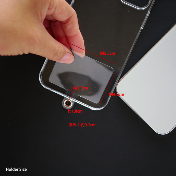 スマホストラップ/iPhoneケースとビーズストラップ/全機種対応（A) 14枚目の画像