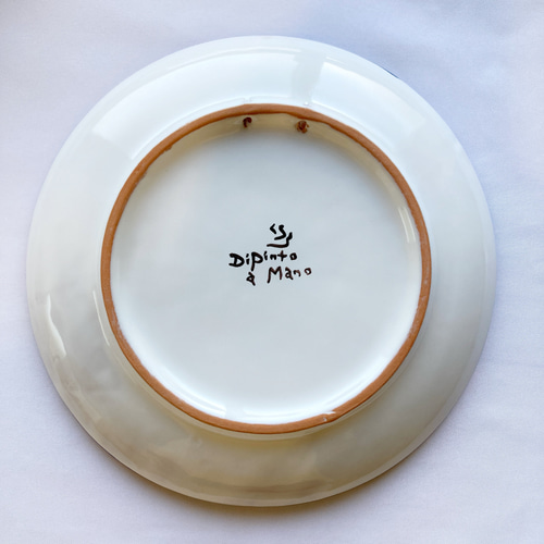 伊ナポリカゾラーロ社の陶器の丸皿x12枚