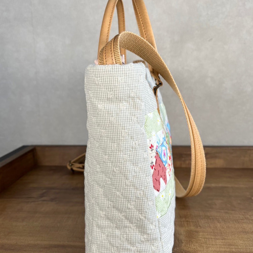 creema限定】【人気姉妹品】ハートキルトパッチワークの爽やか