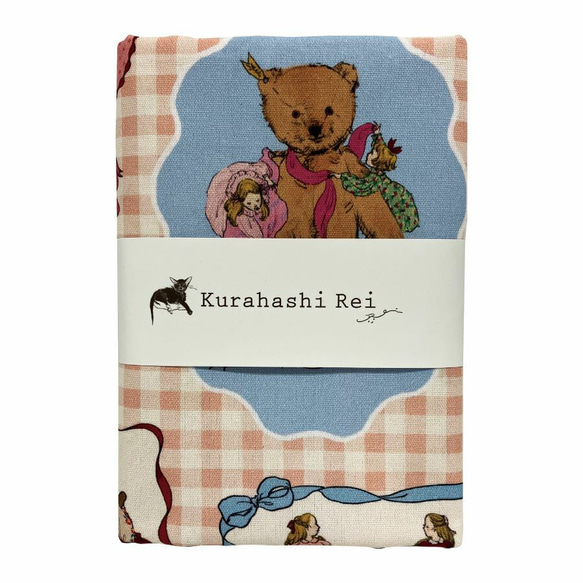 新商品！『Kurahashi Rei　Wrapping Bears　くらはしれい』～約145cm幅×50㎝でカット済み～ 1枚目の画像