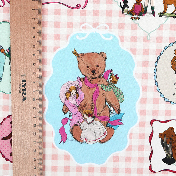 新商品！『Kurahashi Rei　Wrapping Bears　くらはしれい』～約145cm幅×50㎝でカット済み～ 3枚目の画像