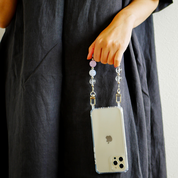 智能手機帶 / iPhone 保護殼和串珠帶 / 所有型號兼容 (B) 第9張的照片