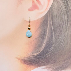 Larimar　earrings 3枚目の画像