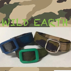 Wild Earth＊迷子札付＊フルオーダーの軽い首輪 1枚目の画像