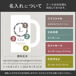 【名入れ無料】名入れ 名前入り ビール ジョッキ イニシャル ガラス ビールジョッキ コップ グラス メッセージ 誕生日 7枚目の画像