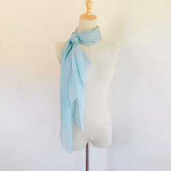 〘特集掲載〙草木染め　透きとおるブルーのストール 3枚目の画像