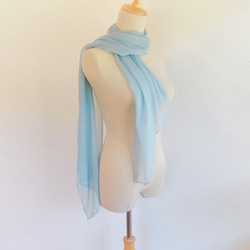 〘特集掲載〙草木染め　透きとおるブルーのストール 5枚目の画像