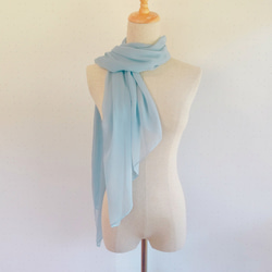 〘特集掲載〙草木染め　透きとおるブルーのストール 4枚目の画像