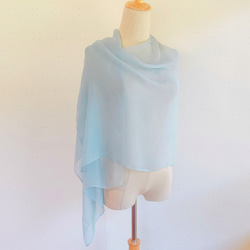 〘特集掲載〙草木染め　透きとおるブルーのストール 2枚目の画像