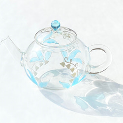 【天藍色鈴蘭】耐熱玻璃茶壺 | 母親節禮物、父親節禮物、結婚禮物、60歲生日 第7張的照片