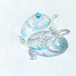 【天藍色鈴蘭】耐熱玻璃茶壺 | 母親節禮物、父親節禮物、結婚禮物、60歲生日 第11張的照片