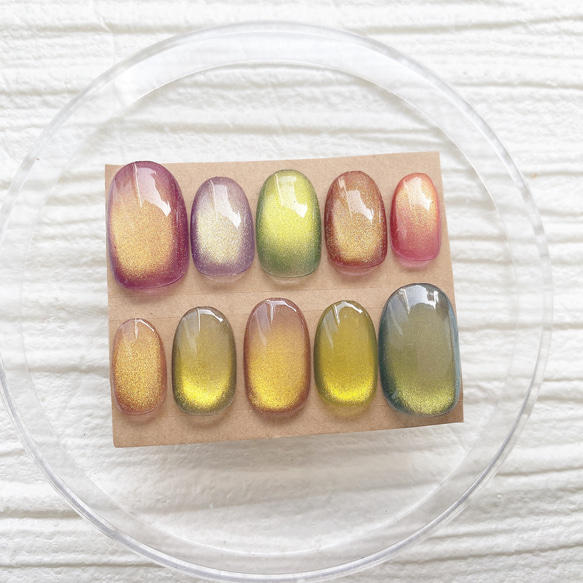 ネイルチップ ニュアンスネイル 成人式 韓国コスメ 036 ピスタチオ  