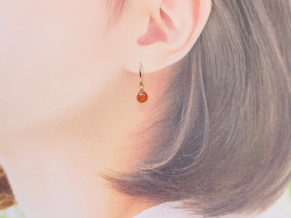 Inca rose earrings 4枚目の画像