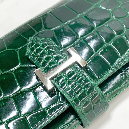 日本製 厳選 ポロサス クロコダイル センター1匹取り 無双仕立 上質