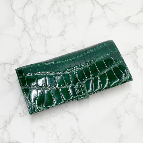 日本製 厳選 ポロサス クロコダイル センター1匹取り 無双仕立 上質