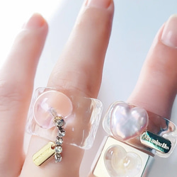 heart pearl ice ring 4枚目の画像