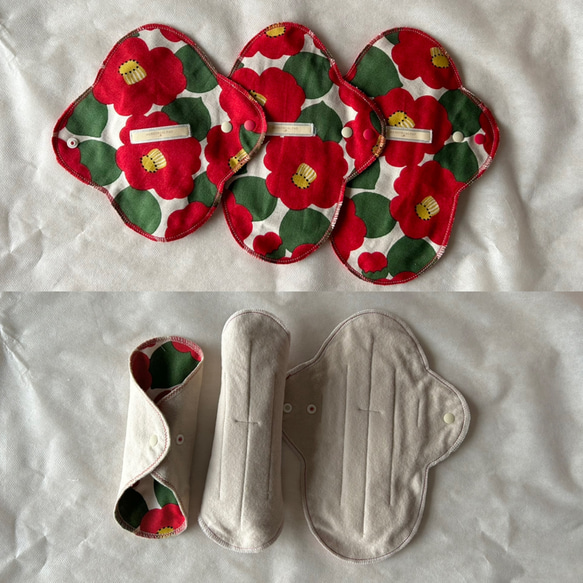 お買い得品✨ 布ナプキン 3枚セット : : TUBAKIベージュ 2枚目の画像