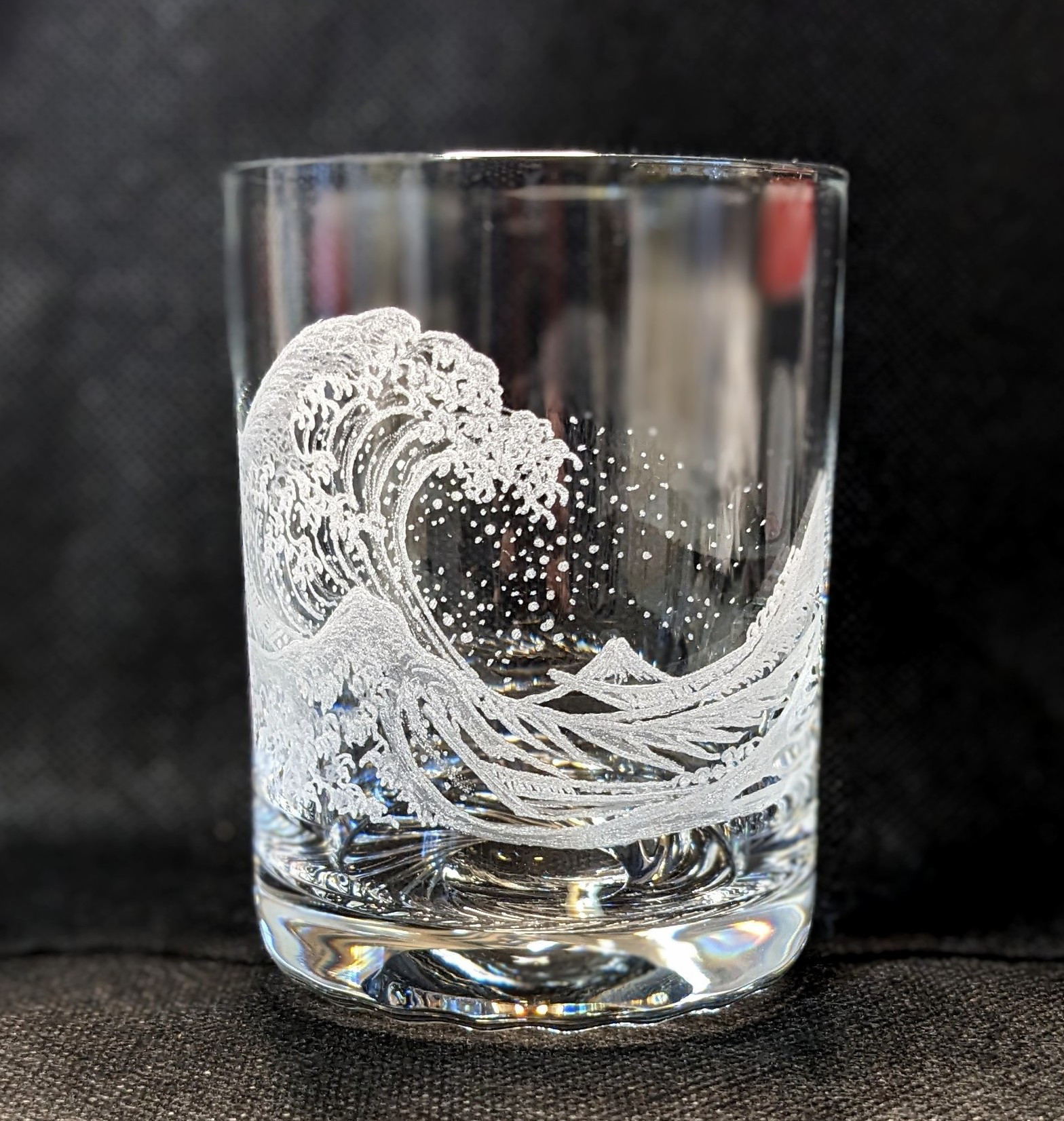 本日のみ♥Baccarat ローラ#北斎「神奈川沖浪裏」オンリーワングラス 