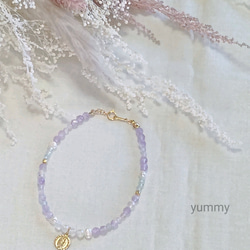 natural stone bracelet(relax lavender) 2枚目の画像