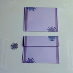 紫系２４～レターセット２点～ 4枚目の画像