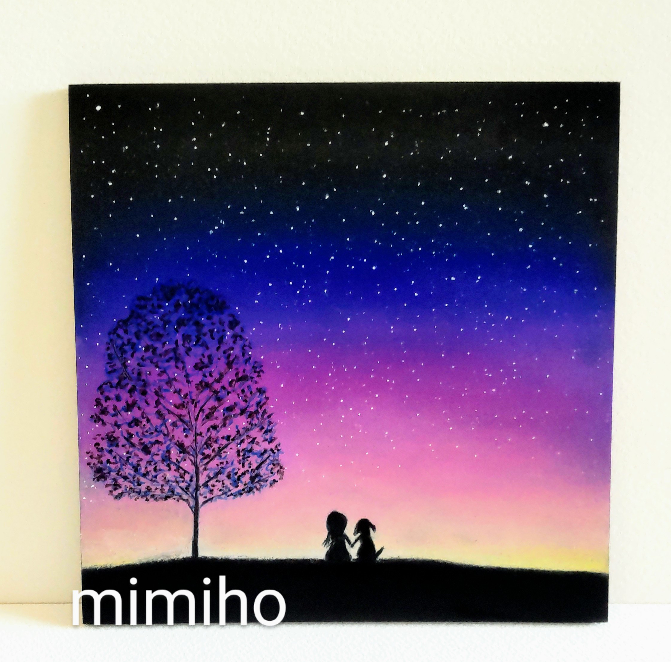オイルパステル画　原画