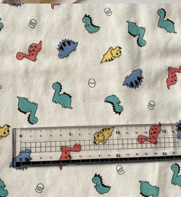 恐竜柄タンクトップ・Tシャツ　韓国生地 12枚目の画像