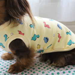 恐竜柄タンクトップ・Tシャツ　韓国生地 8枚目の画像