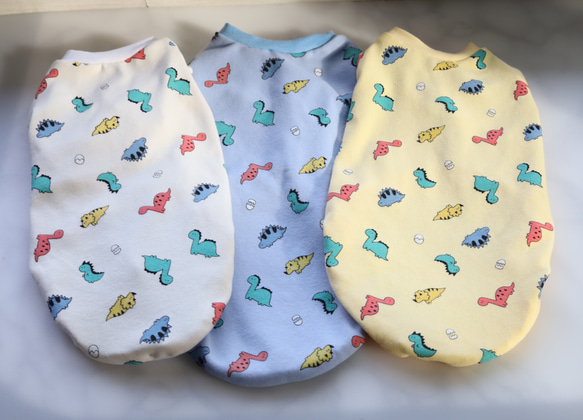 恐竜柄タンクトップ・Tシャツ　韓国生地 1枚目の画像