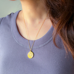 New in! 大きめサイズ！つけっぱなしOK❗金属アレルギー対応コインネックレスサージカルステンレス 3枚目の画像