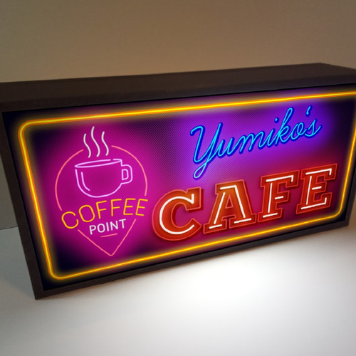 名前変更無料】コーヒー カフェ 喫茶 アメリカンレトロ ミニチュア