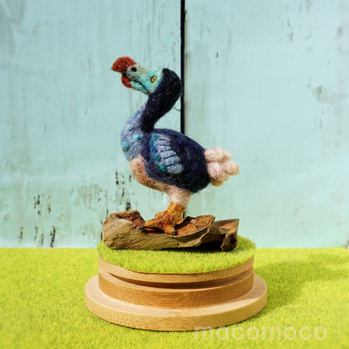 フェルティングpetit彫刻「A drop of water」（ドードー） ☆あかころ