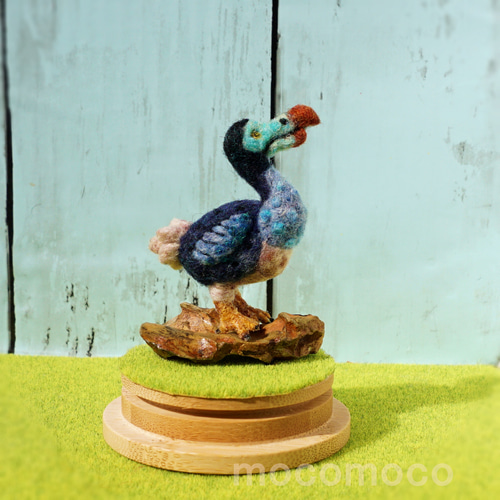 フェルティングpetit彫刻「A drop of water」（ドードー） ☆あかころ