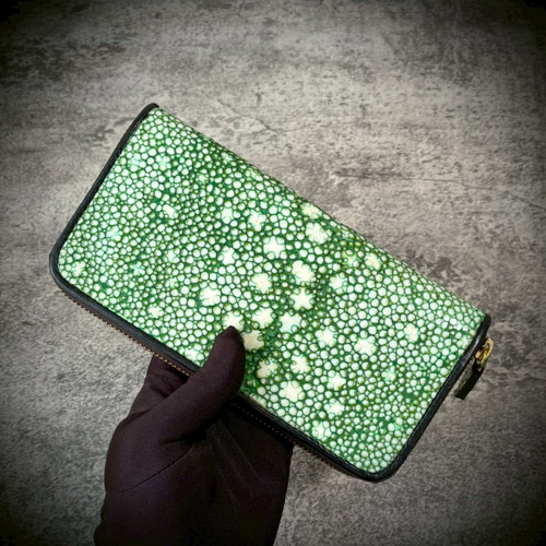 スタースティングレイ 長財布 カード１５枚 大容量 ガルーシャ グリーン 緑 スタースティングレイ 長財布 カード15枚 大容量 ガルーシャ