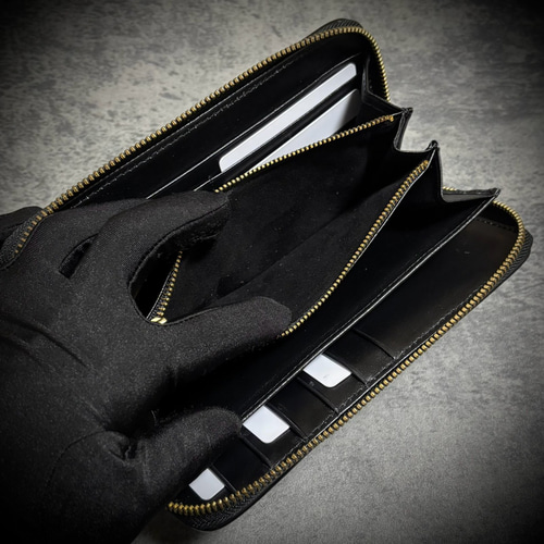 スタースティングレイ 長財布 エイ革 一枚革 ガルーシャ カイラギ