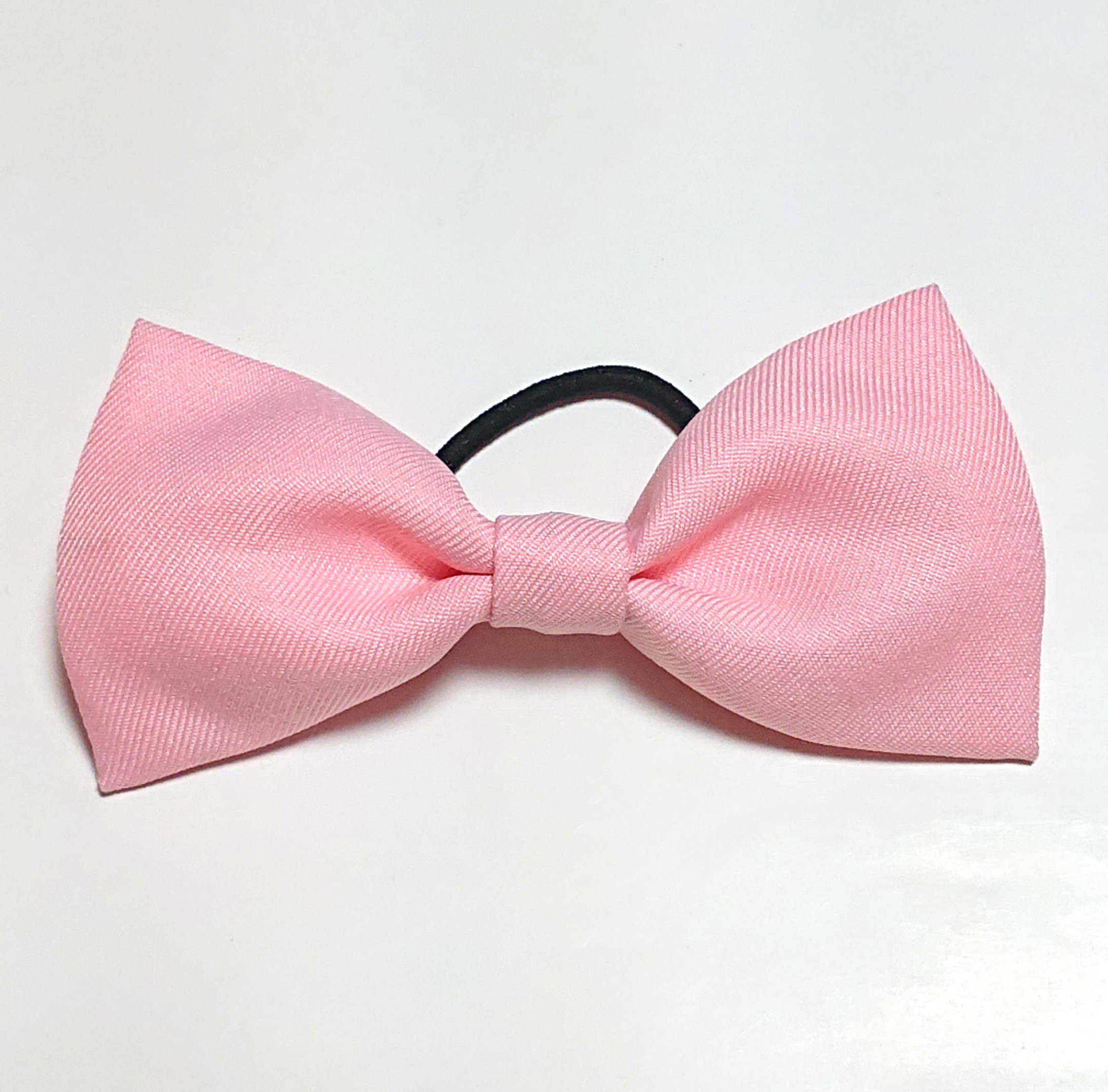 acca ピンク（ストーンは薄ピンク） リボンゴム