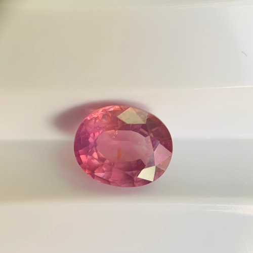 非加熱パパラチアサファイア ルース PDS 0.764ct 中央宝石研究所