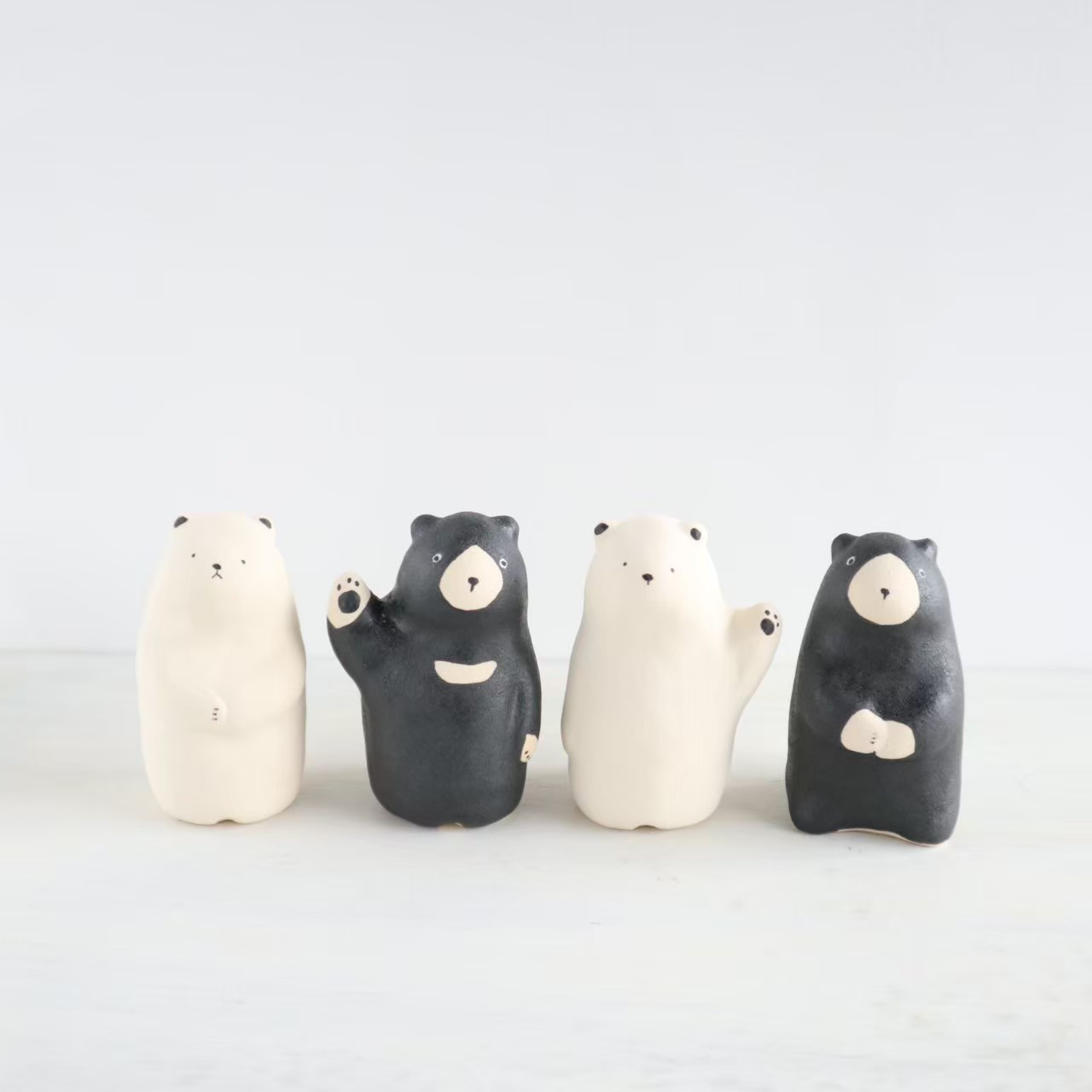 クマの置物 （陶器製） その他置物 まん丸 通販 15797084