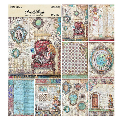 【D-281】lien様　デザインペーパー　アリス D-281】lien様デザインペーパーアリス②