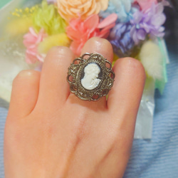 【最終値下げ】nananbijouxxx ナナンビジューキャットカメオリング b00d7e2275572549b0db581a833e5b