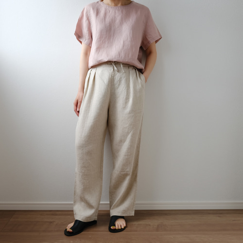 人気完売品　エンフォルド リネンワイドパンツ  日本製 ENFOLD(エンフォルド)のリネンライクシリーズが待望の入荷！