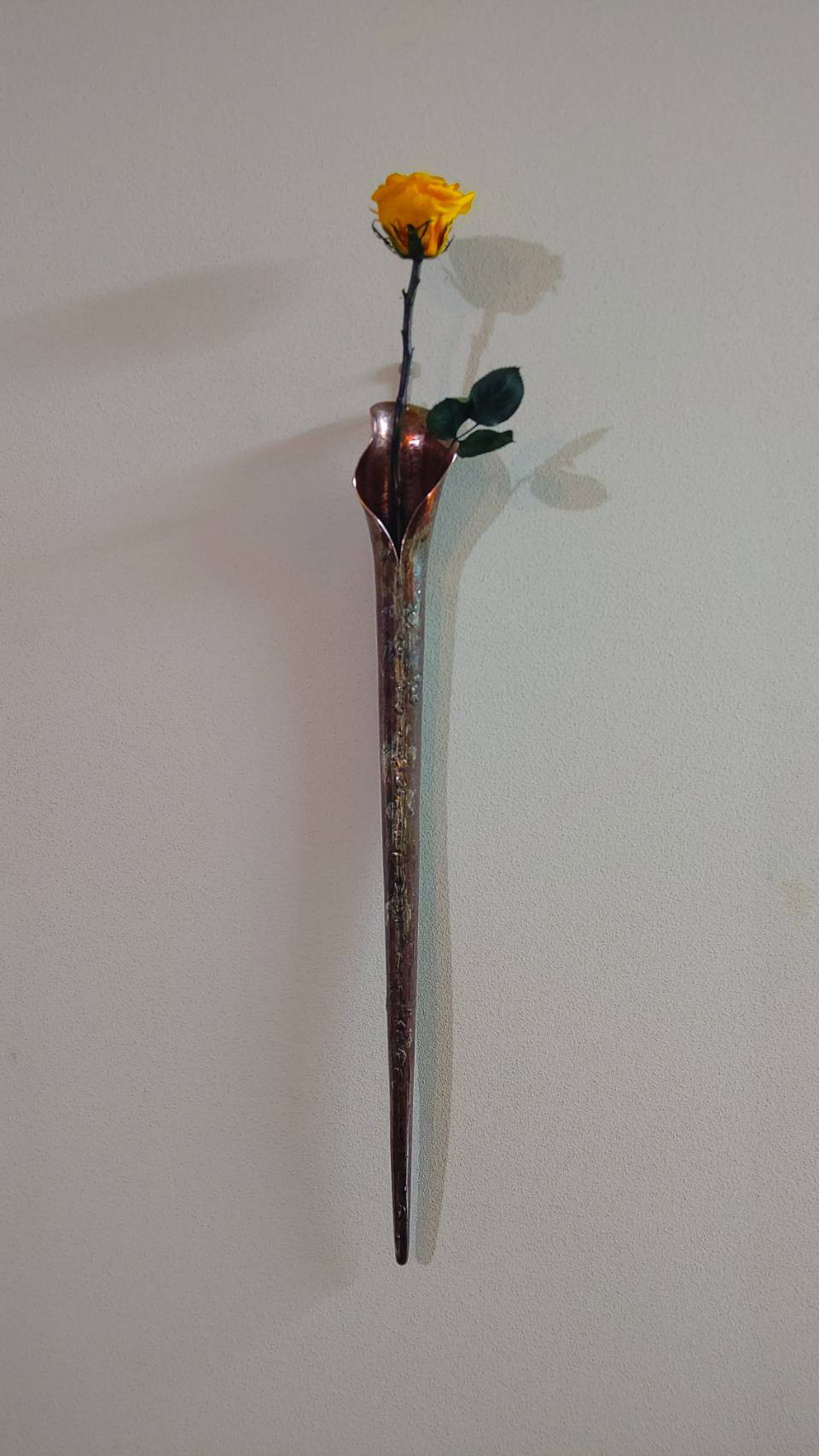 銅製　一輪挿し