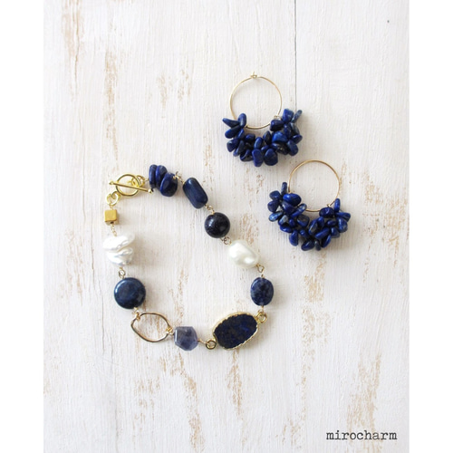 14kgfブレスレット　ブルーハーキマー 14kgfブレスレット ブルーハーキマー SEA BLUE ANKLET