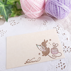 梭織蕾絲兔印花花邊針織 第5張的照片