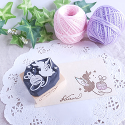 梭織蕾絲兔印花花邊針織 第2張的照片