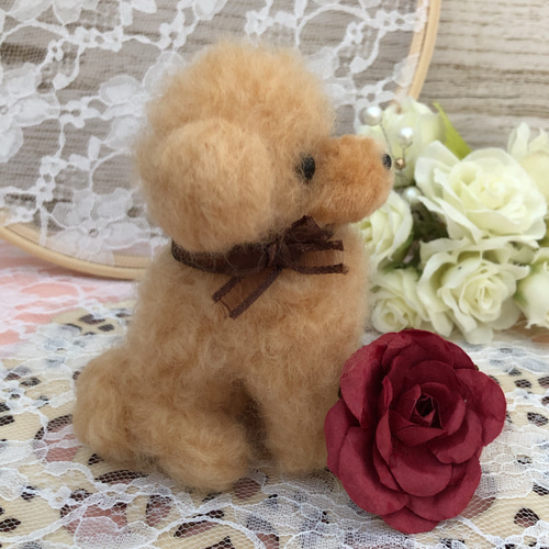 お迎え決まりました] トイプードル♡ミニ❤️ハンドメイド