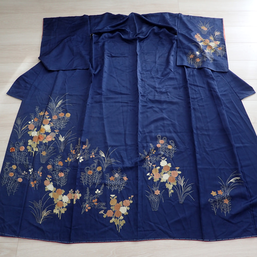 Mサイズ 正絹ワンピース 着物リメイク 結婚式 フォーマル B70902 受注